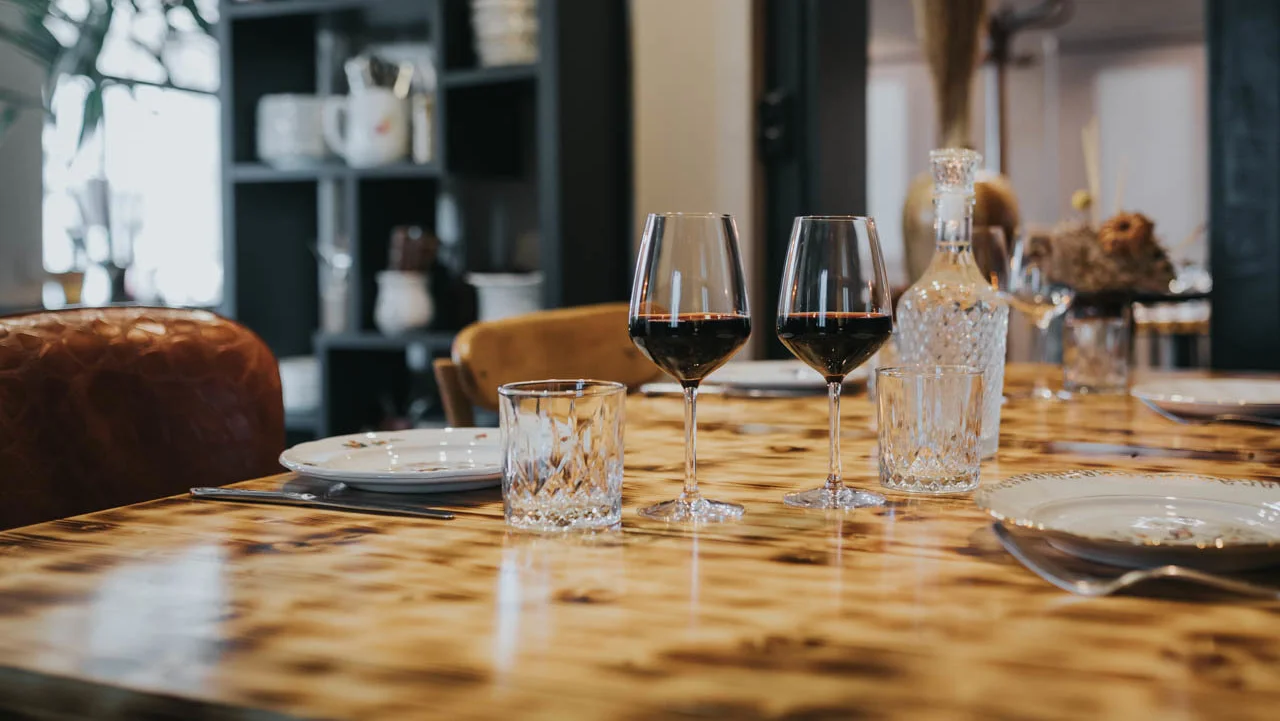 Une table du restaurant